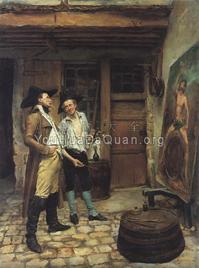 The Sign Painter - 让·路易·欧内斯特·梅索尼尔